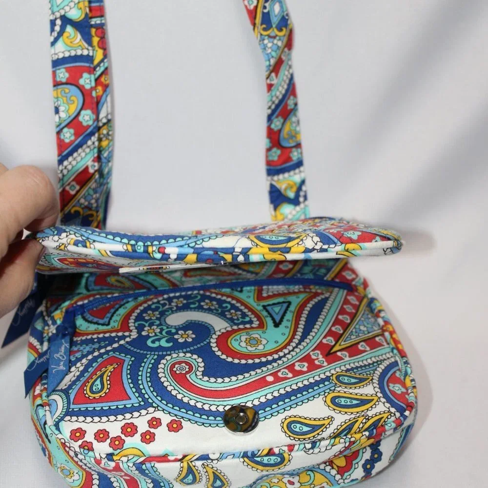 Vera Bradley Petal Paisley Small Zip Shoulder Bag
